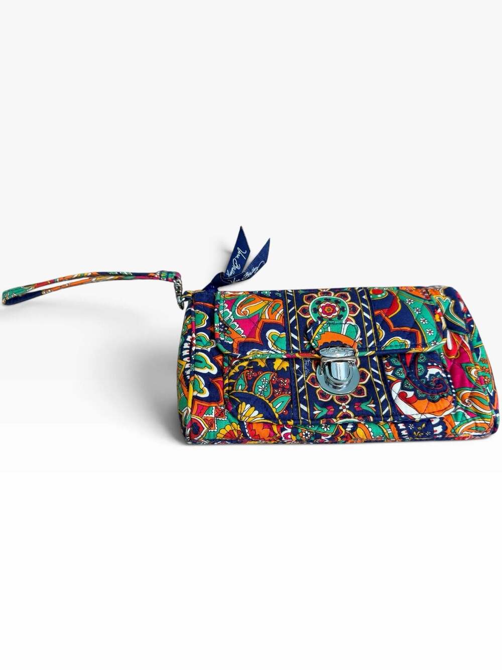 Vera Bradley retired Venetian Paisley wristlet wallet quilted boho paisley